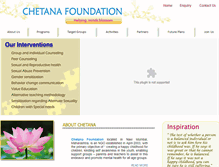 Tablet Screenshot of chetanafoundation.org